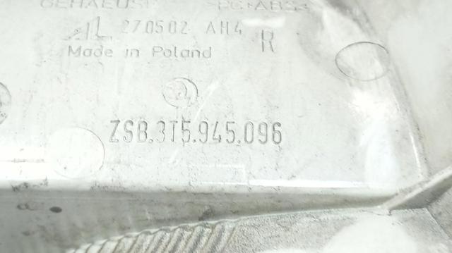 3T5945112 VAG Фонарь задний правый внешний купить в Полтава