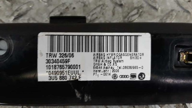 VAG 3U5880742E Подушка безопасности (AIRBAG) шторка боковая правая в наличии Николаев