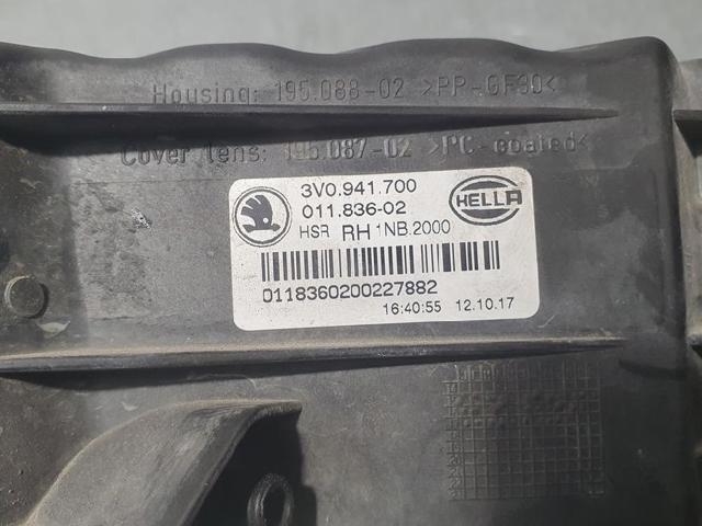 3V0941700 VAG Фара противотуманная правая купить в Каменское