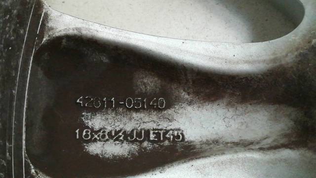 4261105140 TOYOTA Диски колесные стальные (штампованные) купить в Одесса