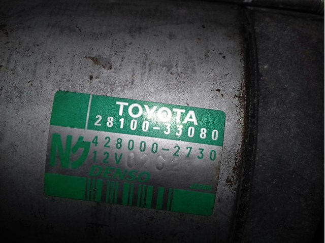 Motor de partida para Toyota Corolla Sedan 1.4 D-4D (nde120_) 1NDTV 4280002730