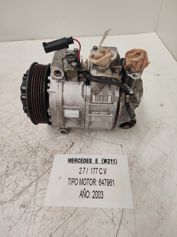 Compressor de ar condicionado para Mercedes-Benz c-class c 220 cdi (203.006) OM611962 4472209051