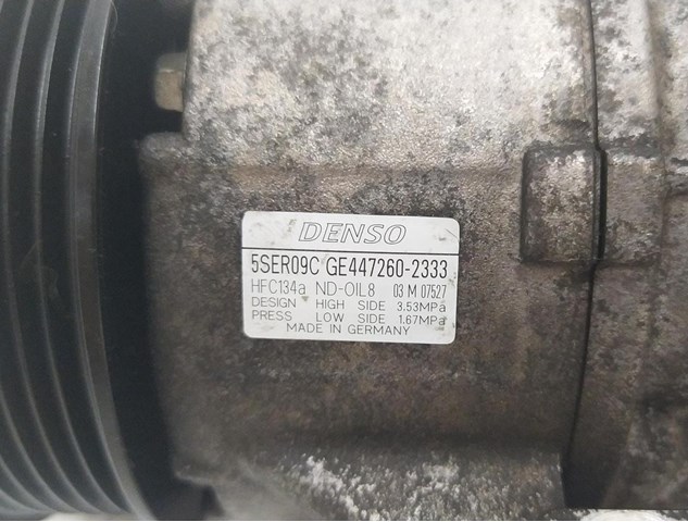 Compressor de ar condicionado para Toyota Yaris (_p9_) (2005-2012) 1.33 VVT-i (nsp90_) 2SZFE 4472602333