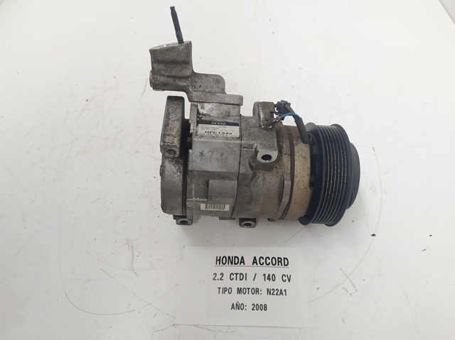 Compressor de ar condicionado para Honda Accord VII 2.2 I-CTDI (CN1) N22A1 4472606080