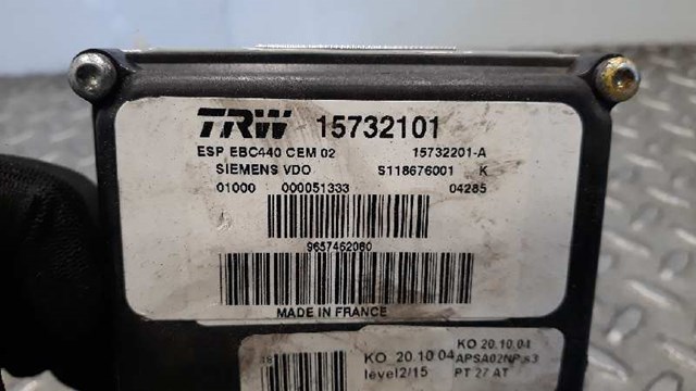 Unidade hidráulico de controlo ABS Peugeot 407 6E