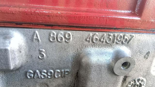 Cabeça de motor (CBC) Alfa Romeo 147 937