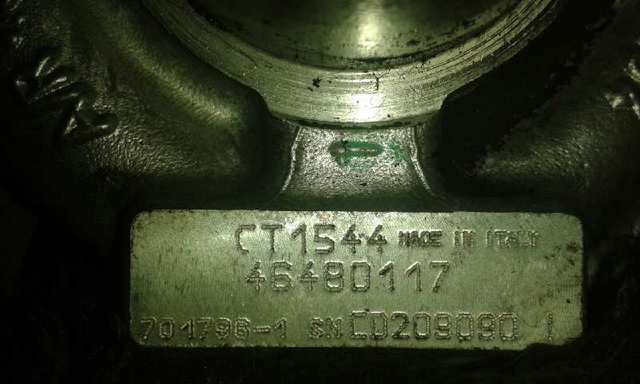 Turbocompressor para fiat bravo i (182_) (1995-2001) 1.9 td 100 s (182.af) 182a7000 46480117
