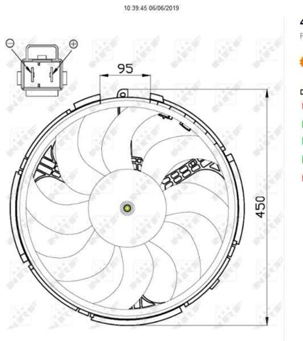 46723520 FIAT Электровентилятор охлаждения купить в Николаев