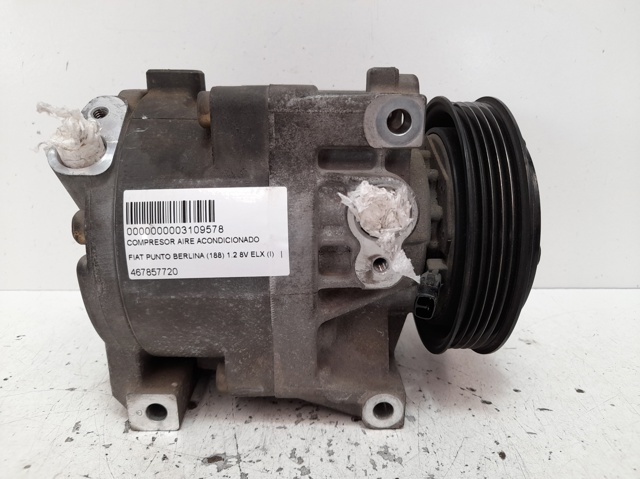Compressor de ar condicionado para Fiat Punto (188_) (1999-2010) 1.2 Bipower (188BXA1A) 188 A4.000 467857720