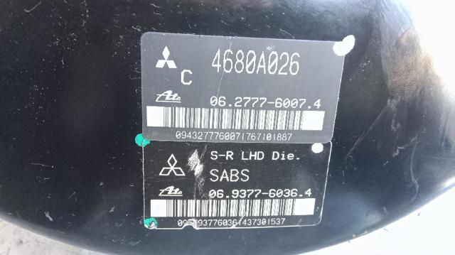 Reforçador dos freios a vácuo Mitsubishi Outlander CWW