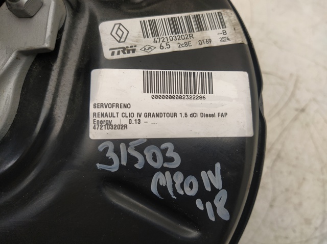 472103202R RENAULT Усилитель тормозов купить в Одесса