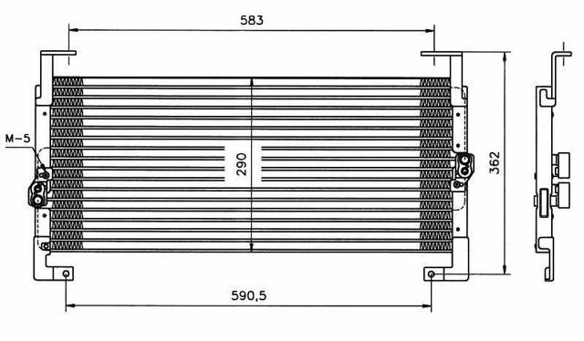 4740109 CHRYSLER Радиатор кондиционера купить в Черновцы