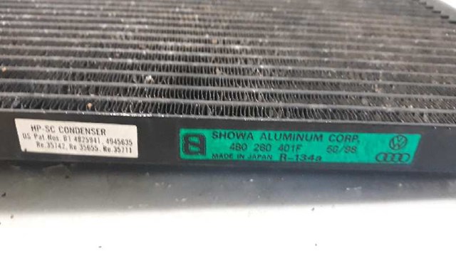 Condensador de ar condicionado / radiador para Audi A6 2.4 AGA 4B0260401F
