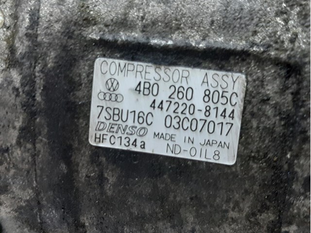 Compressor de ar condicionado para audi a4 2.5 tdi afb 4B0260805C