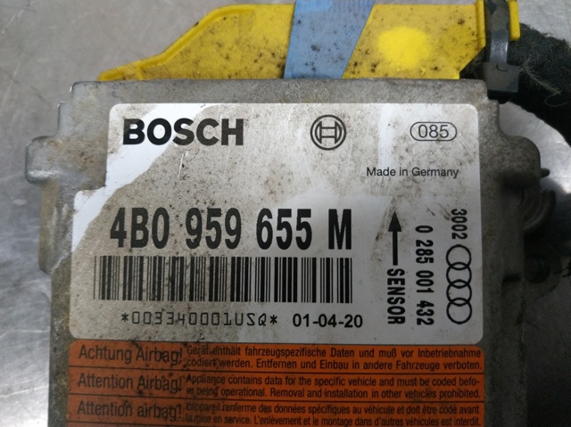 4B0959655M Модуль-процессор управления подушкой безопасности (ЭБУ AIRBAG) купить Хмельницкий