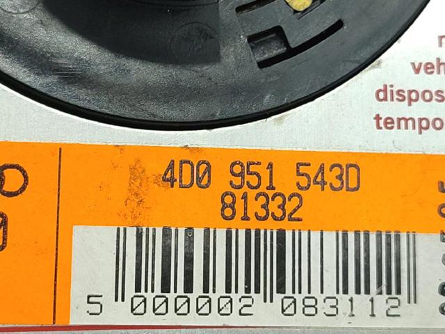 Anel AIRBAG de contato, cabo plano do volante Audi A6 4A5