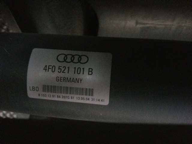 Transmissão central para Audi A6 3.2 FSI AUK 4F0521101B
