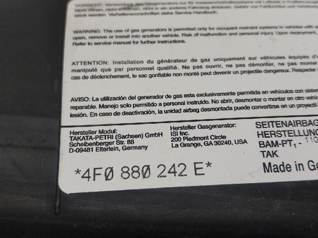 4F0880242G Подушка безопасности (AIRBAG) спинки сиденья правого купить Винница