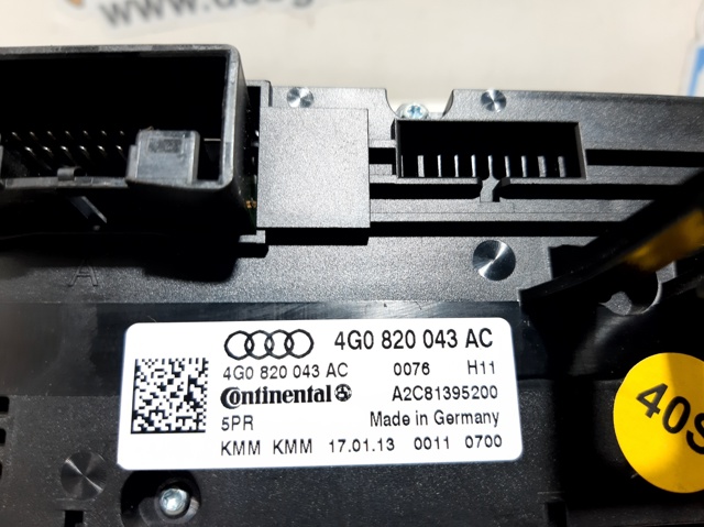 Unidade de controlo dos modos de aquecimento/condicionamento Audi A6 4G2, 4GC