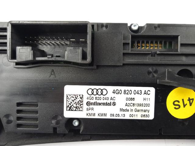 Unidade de controlo dos modos de aquecimento/condicionamento Audi A6 4G2, 4GC