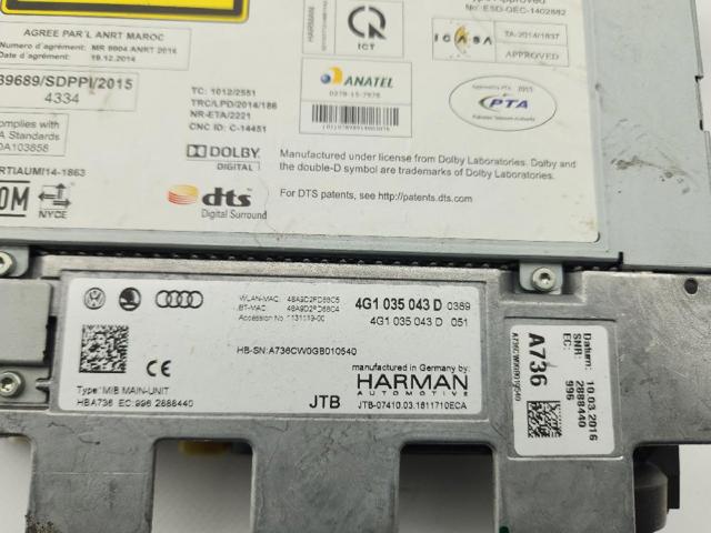 4G1035043D Магнитола (радио AM/FM) купить Николаев