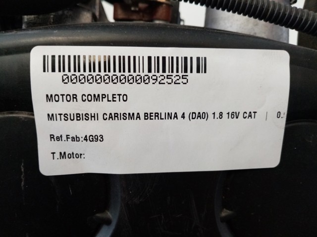 Motor montado Mitsubishi Galant 7 E5A, E7A, E8A