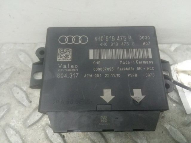 Módulo de direção (Centralina eletrônica) de sensor de estacionamento 4H0919475H VAG/Audi