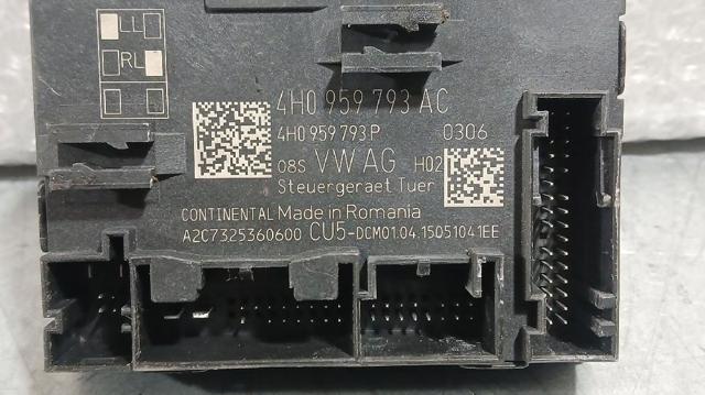 4H0959793AC Блок комфорта передней двери купить Сумы