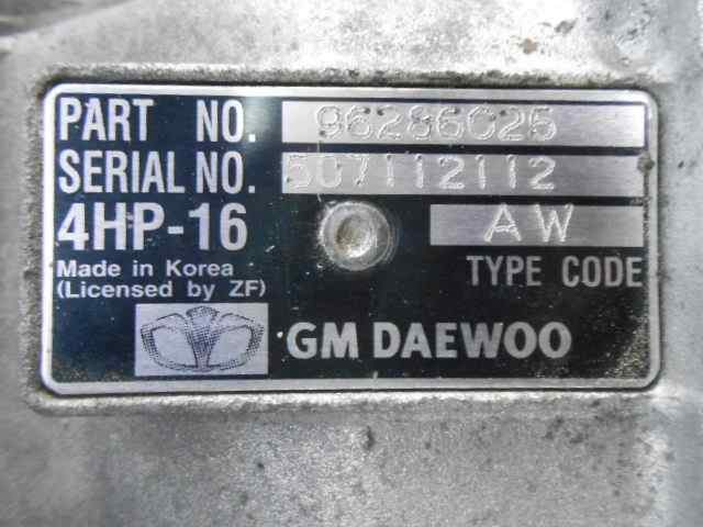 Caixa Automática de Mudança montada 4HP16 GM/Daewoo