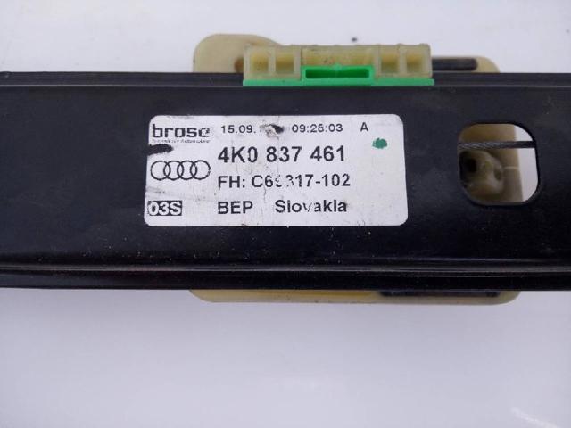 Mecanismo de acionamento de vidro da porta dianteira esquerda Audi A6 4A5