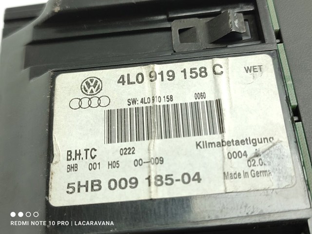 4L0919158C Блок управления кондиционером купить Харьков