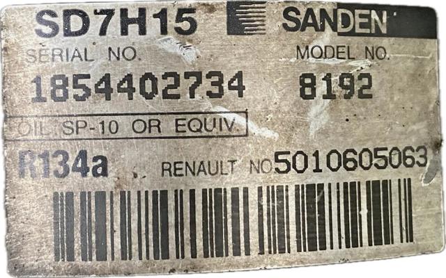 RENAULT 5010605063 Компрессор кондиционера в наличии Каменское
