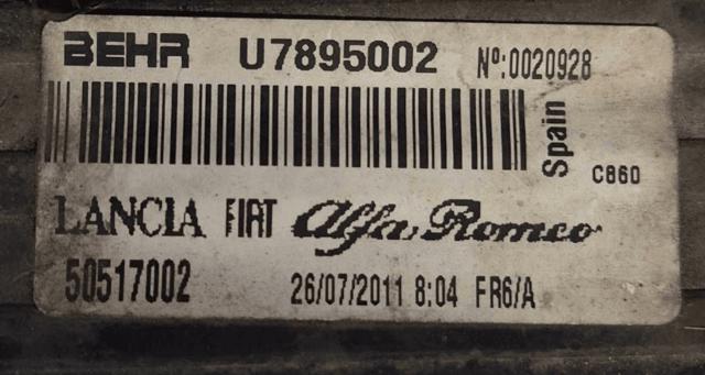 50514472 FIAT Радиатор охлаждения двигателя купить в Ирпень
