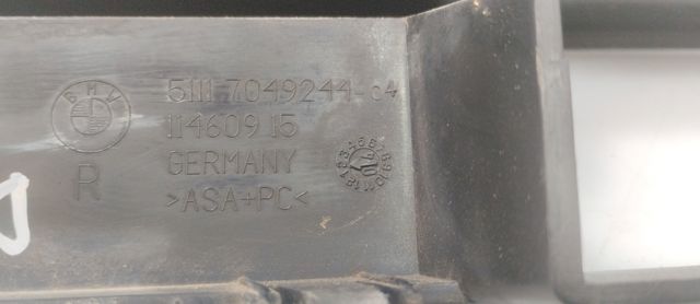 BMW 51117049244 Решетка бампера переднего правая в наличии Хмельницкий