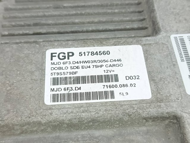 51784560 FIAT Блок управления двигателем купить в Каменское