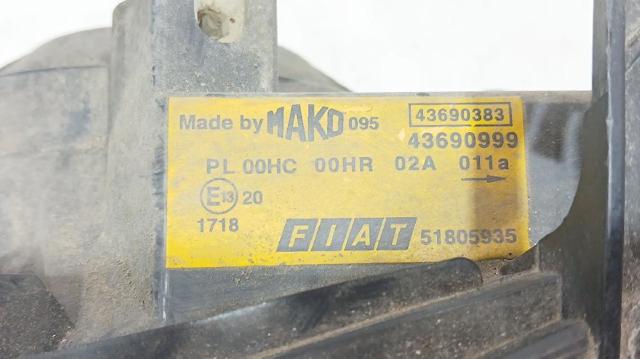 51805935 FIAT Левая фара купить в Черновцы