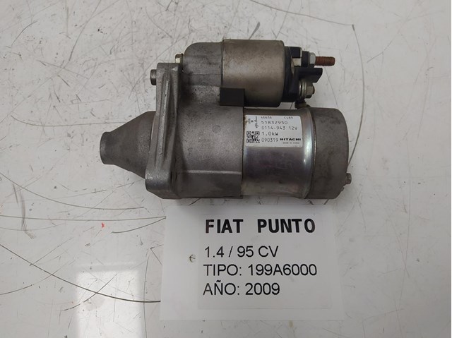 Motor de partida para Lancia Ypsilon 1.4 16V 188A1000 51832950