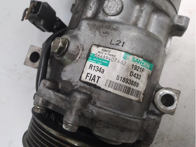 Compressor de ar condicionado para Fiat Qubo 1.3 D Multijet 199A9000 51893889