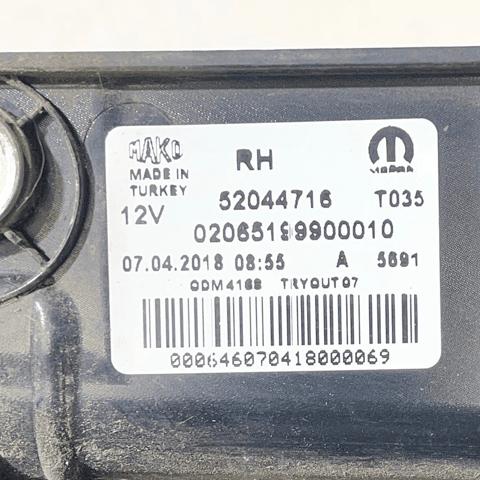 52044716 FIAT Фонарь задний правый купить в Житомир