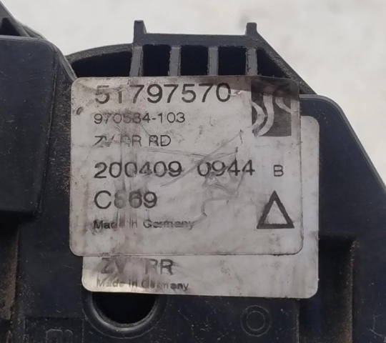 52065115 FIAT Замок двери задней правой купить в Чернигов