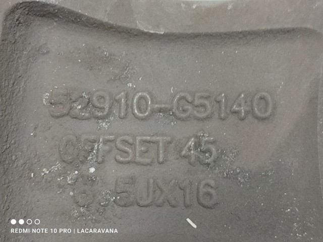 HYUNDAI 52910G5140 Диски колесные литые (легкосплавные, титановые) в наличии Кривой Рог
