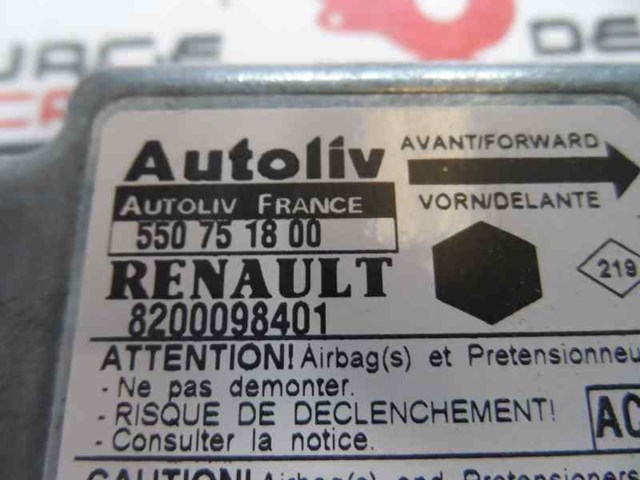 550751800 Модуль-процессор управления подушкой безопасности (ЭБУ AIRBAG) купить Одесса