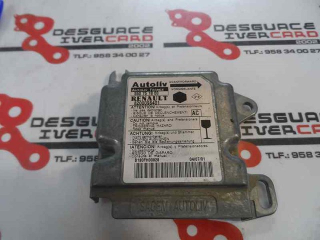 550751800 RENAULT Модуль-процессор управления подушкой безопасности (ЭБУ AIRBAG) купить в Николаев