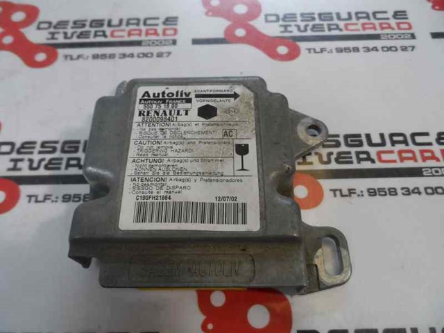 550751800 RENAULT Модуль-процессор управления подушкой безопасности (ЭБУ AIRBAG) купить в Днепр