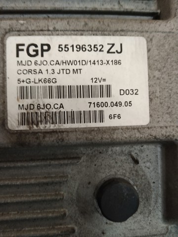 55196352 OPEL Блок управления двигателем купить в Кривой Рог