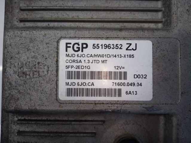 55196352 OPEL Блок управления двигателем купить в Сумы
