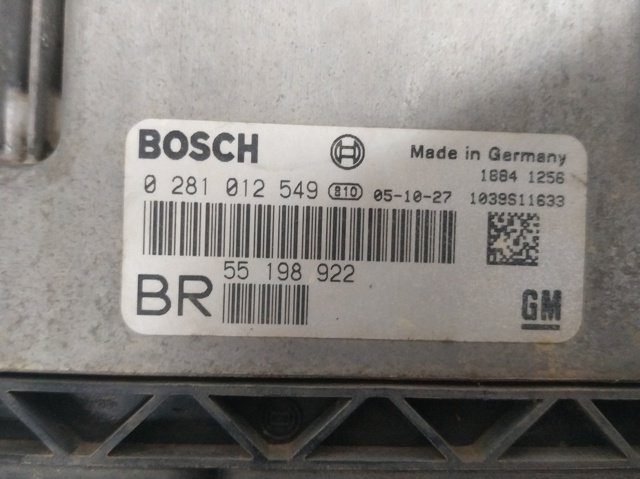 OPEL 55198922 Блок управления двигателем в наличии Черкассы