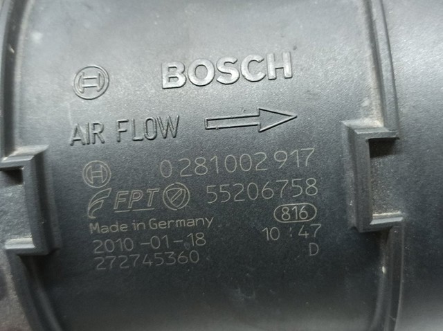 FIAT 55206758 Датчик потока (расхода) воздуха, расходомер M.A.F. - (Mass Airflow) в наличии Житомир