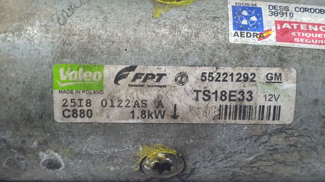 OPEL 55221292 Стартер в наличии Тернополь
