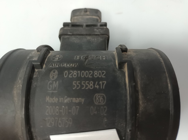 55558417 OPEL Датчик потока (расхода) воздуха, расходомер M.A.F. - (Mass Airflow) купить в Одесса